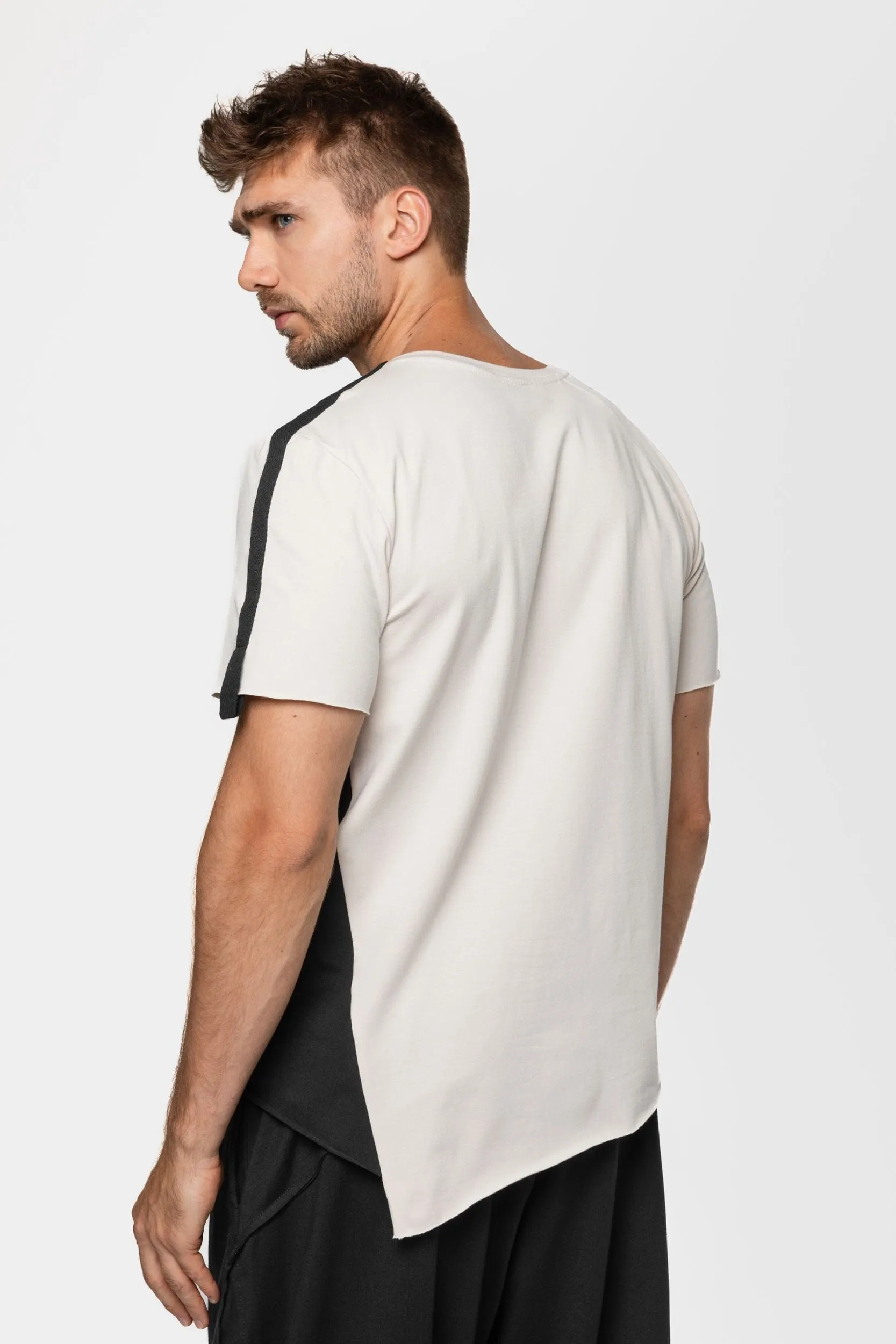 Two-tone Geometric T-shirt