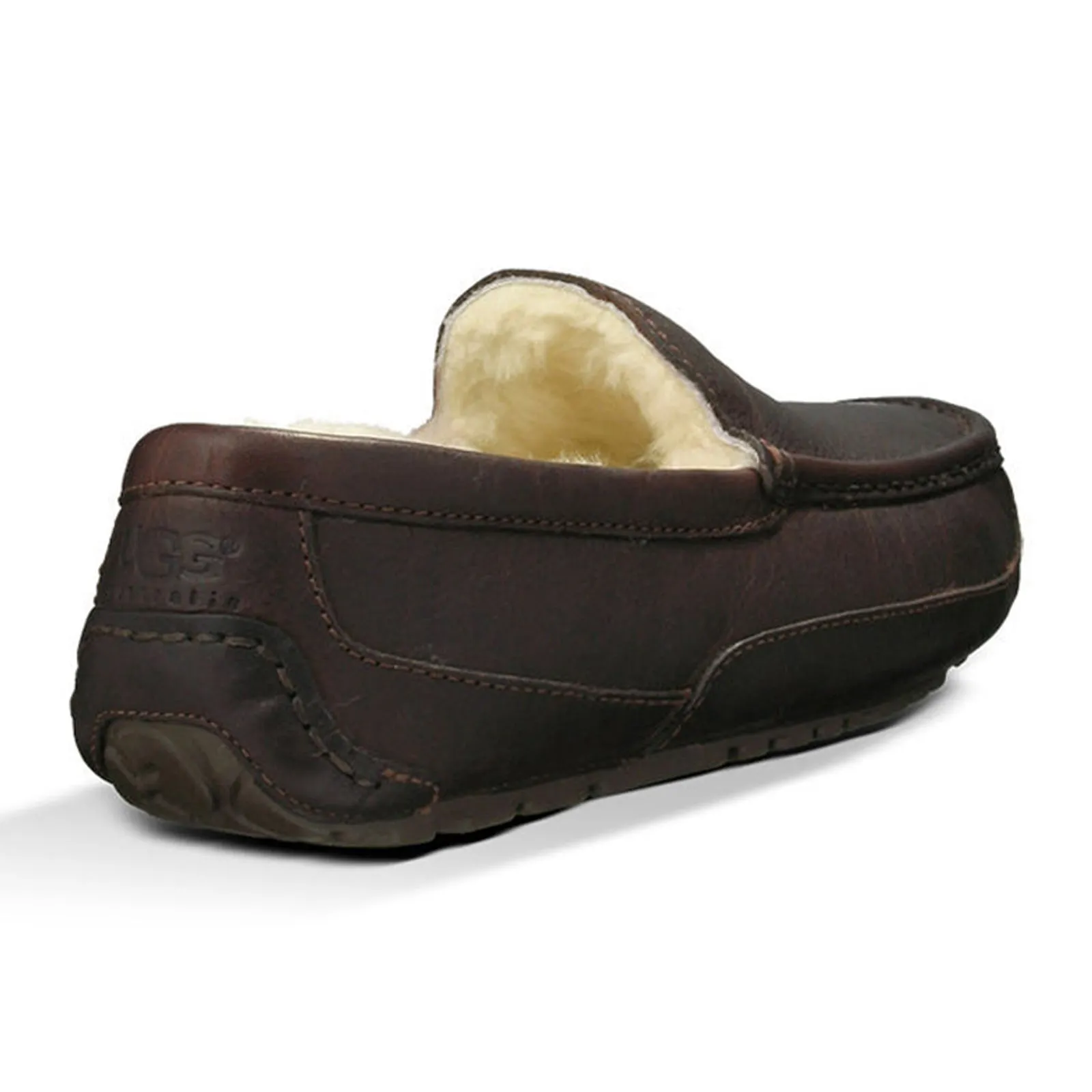 UGG Ascot Leather Slipper (Men) - Dark Spice