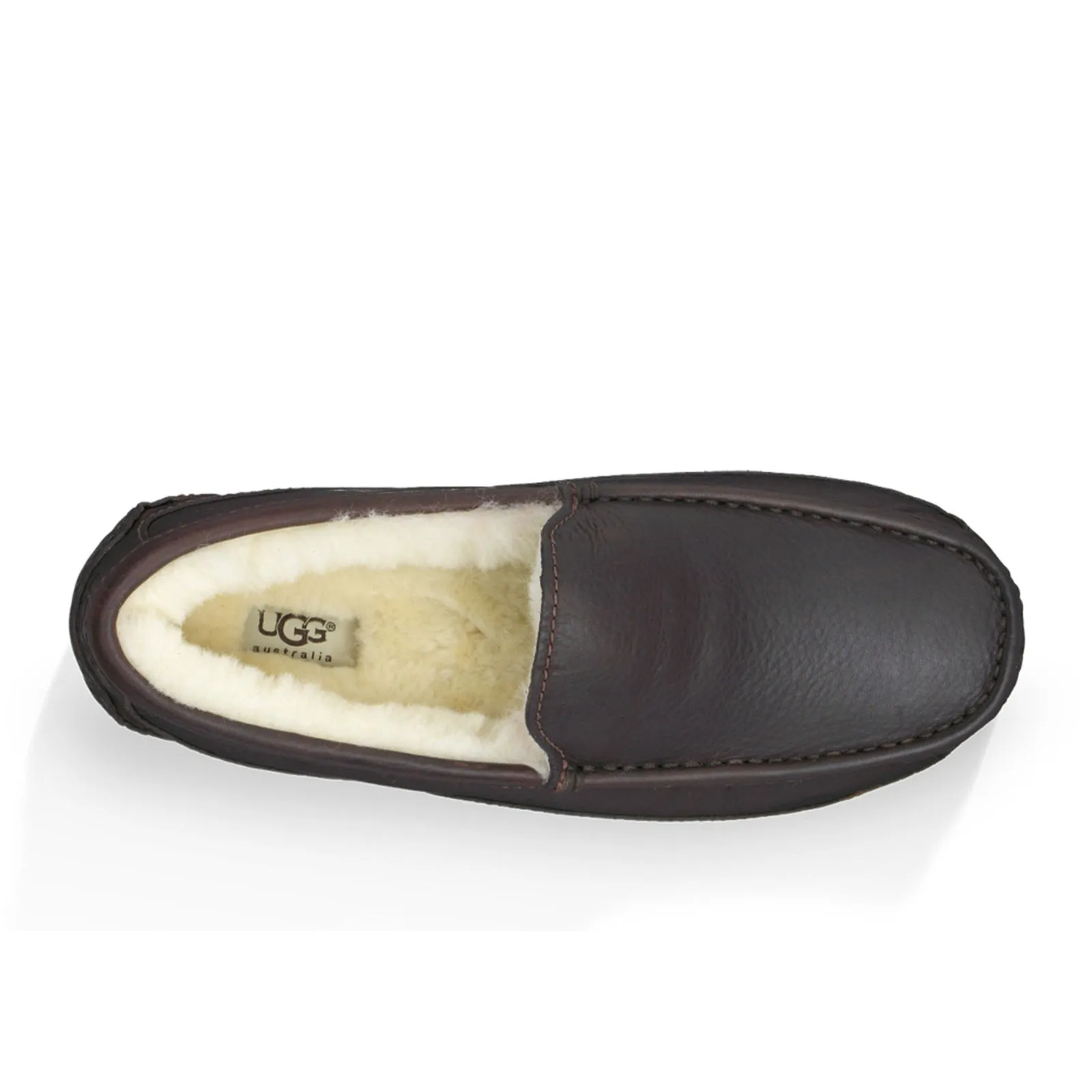 UGG Ascot Leather Slipper (Men) - Dark Spice