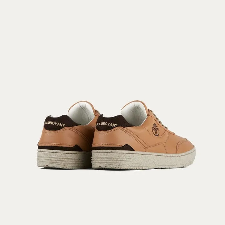 UX-68 Unisex Vegan Corn Leather Sneakers | Caramel