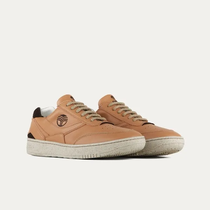 UX-68 Unisex Vegan Corn Leather Sneakers | Caramel