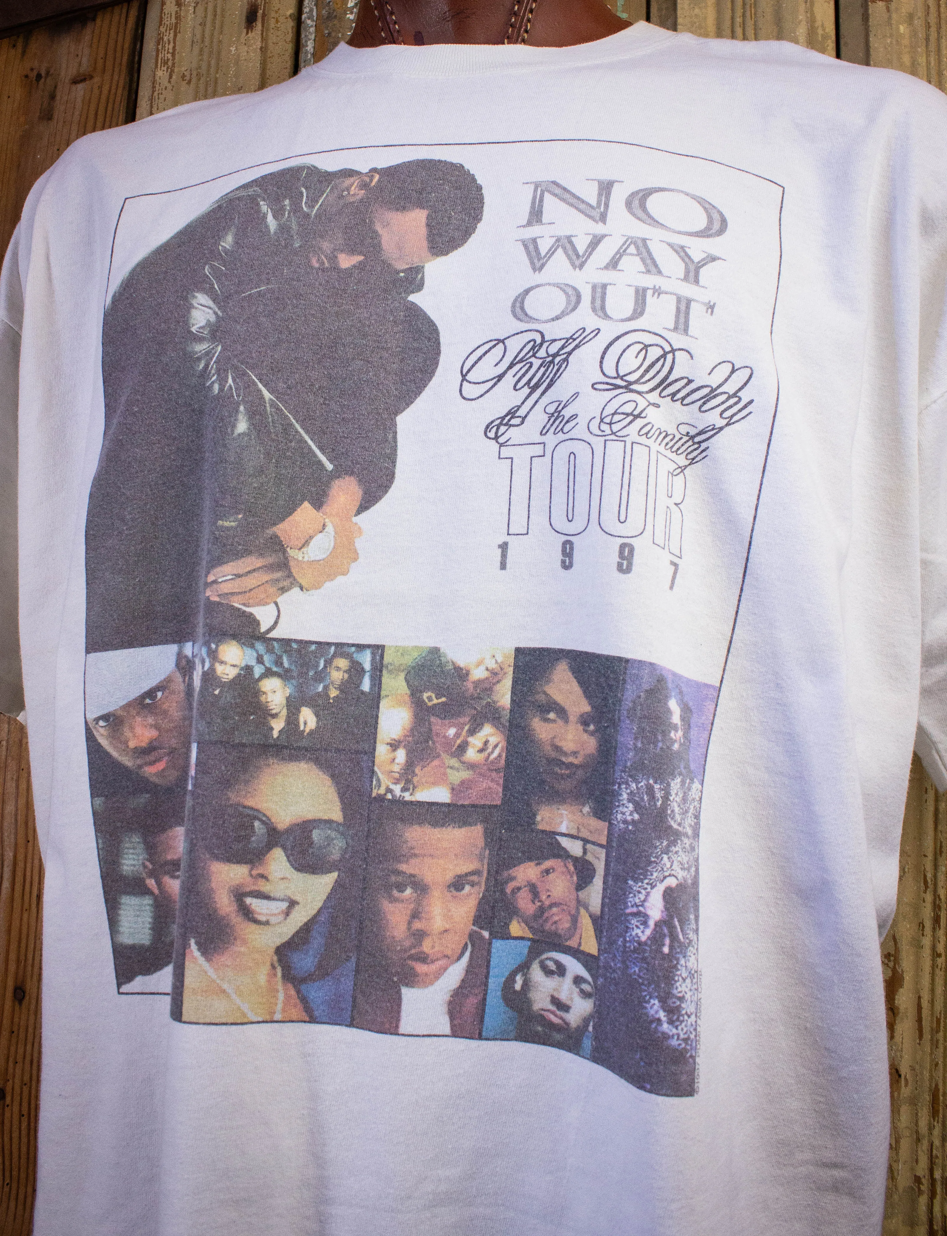 Vintage Puff Daddy No Way Out Tour Rap Tee 1997 White 2XL