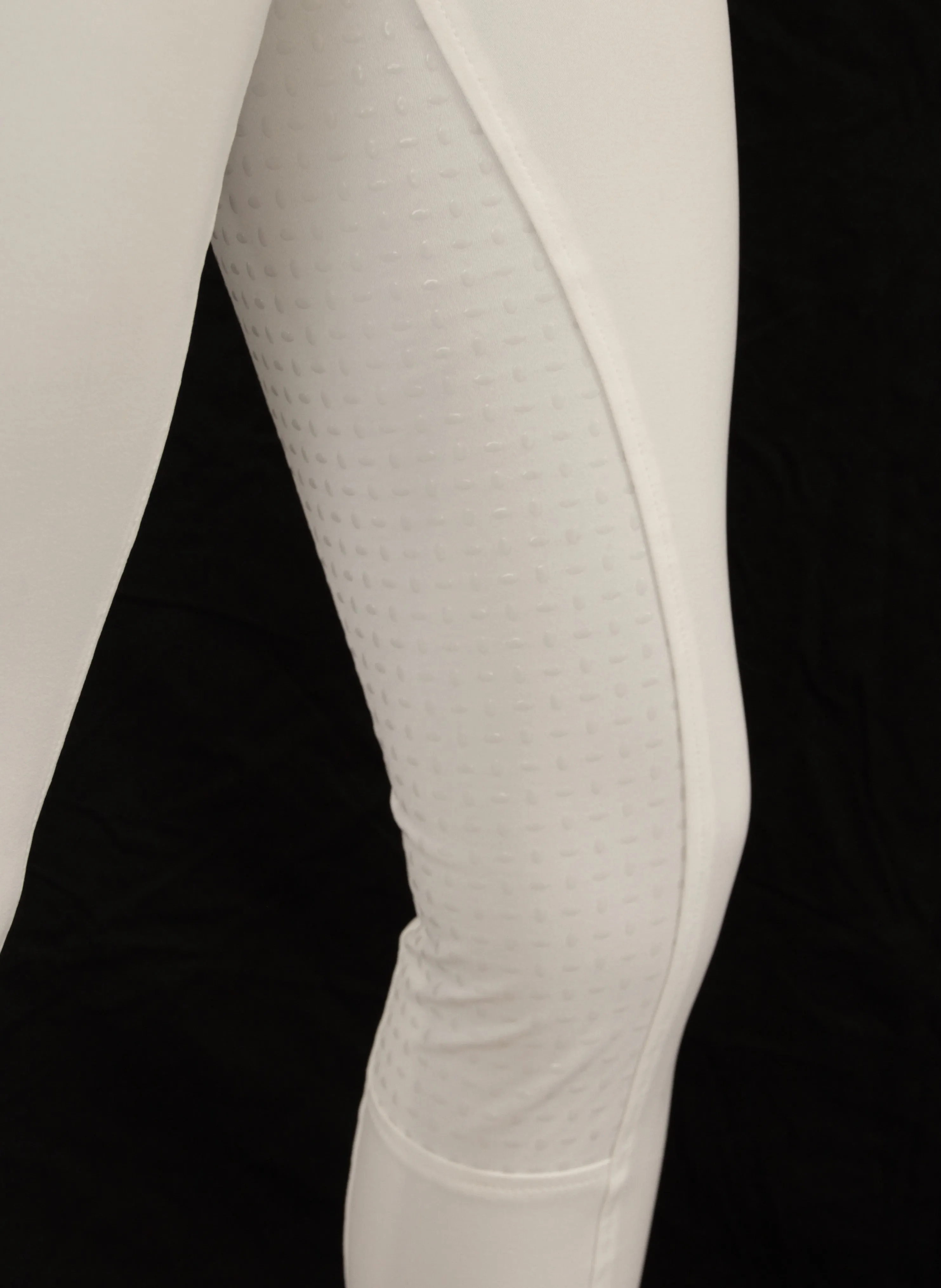 White Coolmax Breeches with or without Silicone seat grip