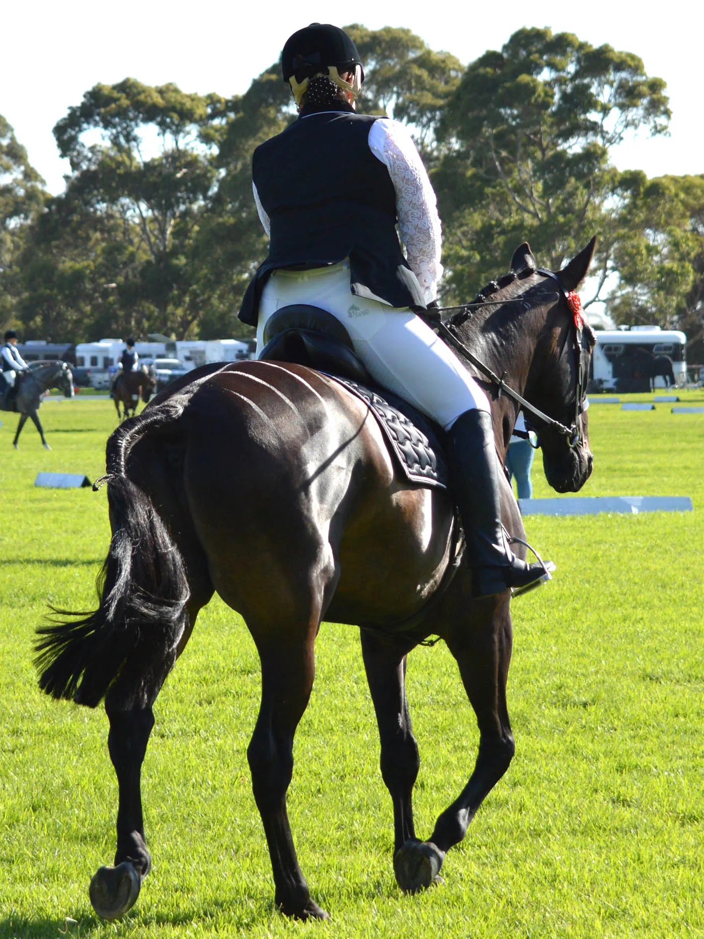 White Coolmax Breeches with or without Silicone seat grip